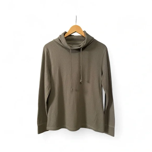 Gray Cowl Neck Athletic Pullover - Picture 3 of 3